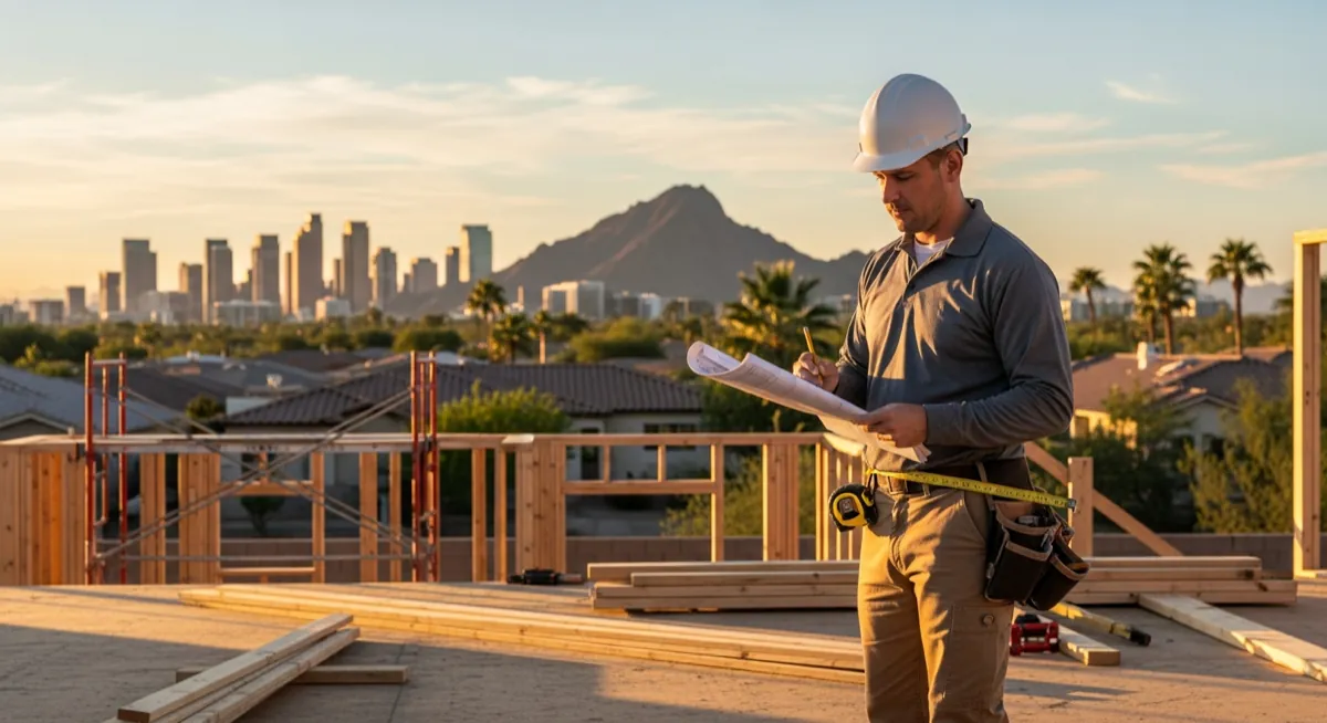 Contractor marketing services in Phoenix, Arizona with the desert skyline