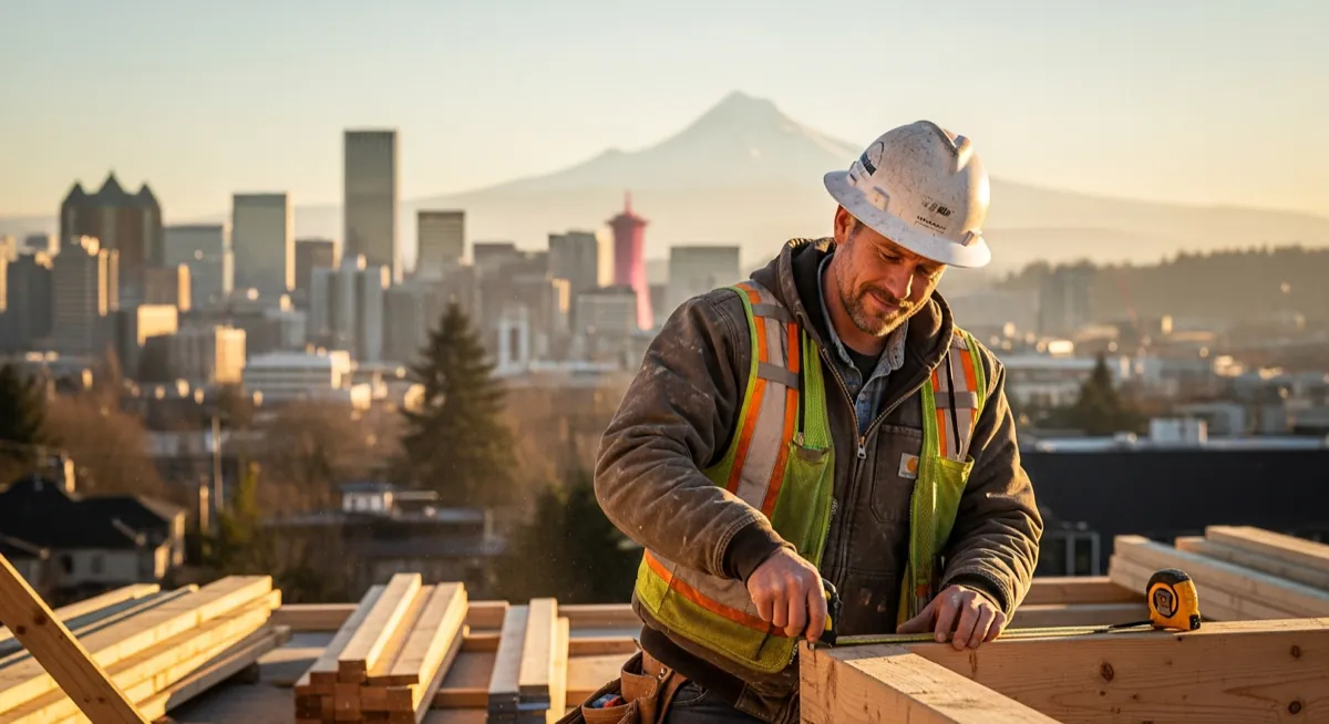 Contractor marketing services in Portland, Oregon with Mount Hood skyline