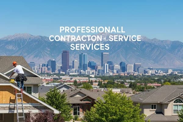 Contractor marketing services in Salt Lake City, Utah with the Wasatch Mountains and downtown skyline