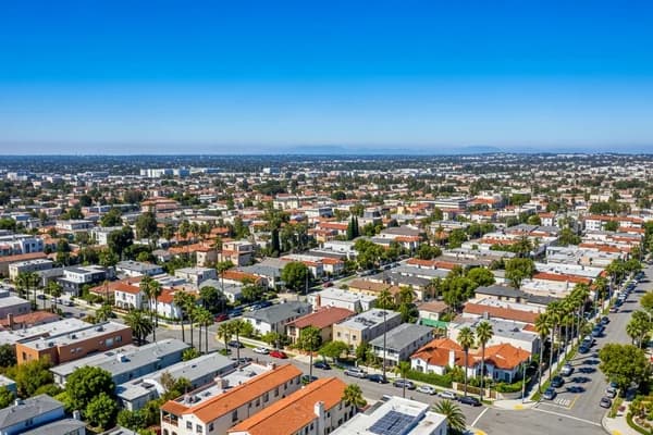 Contractor marketing services in Santa Ana, California with Orange County urban neighborhood homes and Southern California landscape