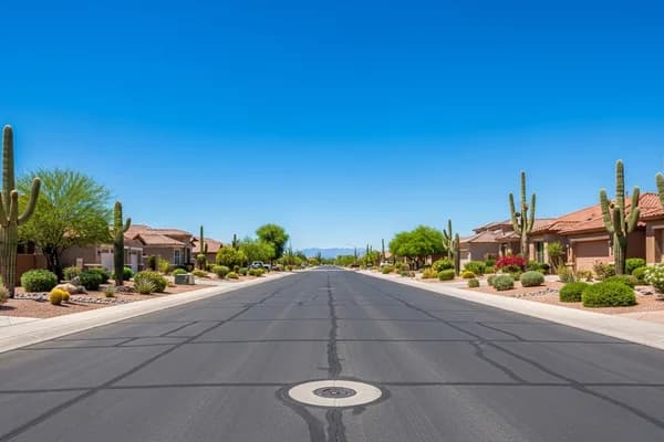 Contractor marketing services in Surprise, Arizona with Northwest Valley master-planned community homes and desert landscape