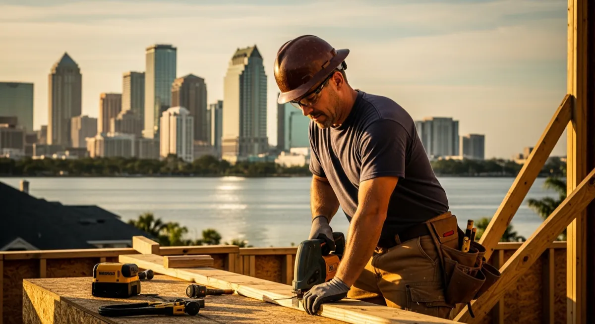Contractor marketing services in Tampa, Florida with the Bay waterfront skyline
