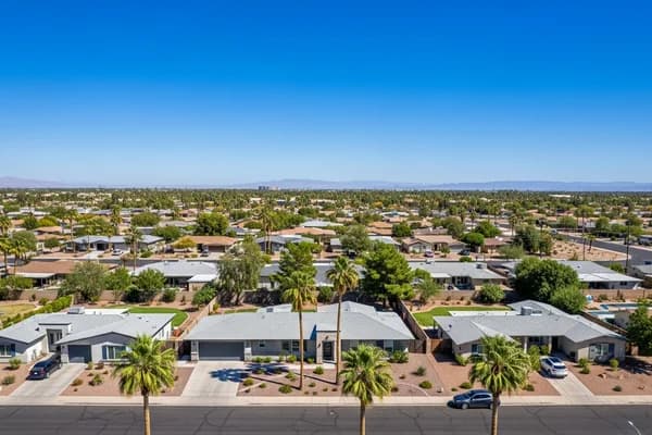 Contractor marketing services in Tempe, Arizona with Arizona State University campus area homes and desert landscape
